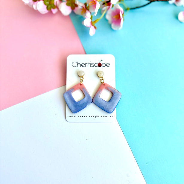 Cute Cube Resin Earring