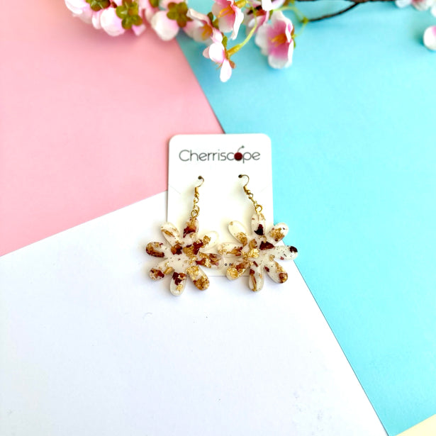 Flower Resin Earring