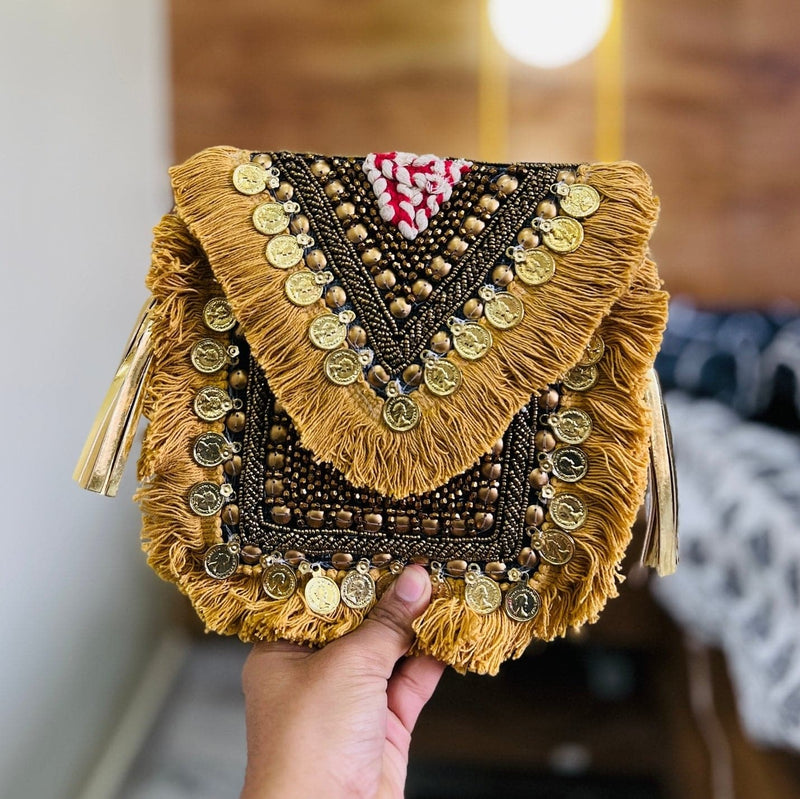 Golden Boho Bag