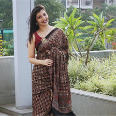 Ajrakh Saree