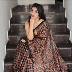 Ajrakh Saree