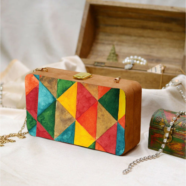 Multi Color Clutch Bag