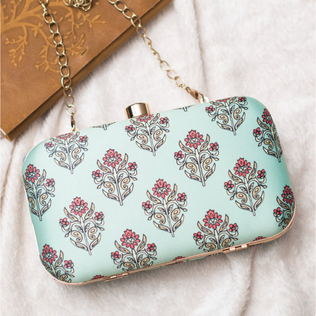 Pink Flower Booti Print Sling Bag