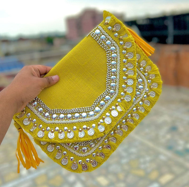 Yellow Big Boho Bag