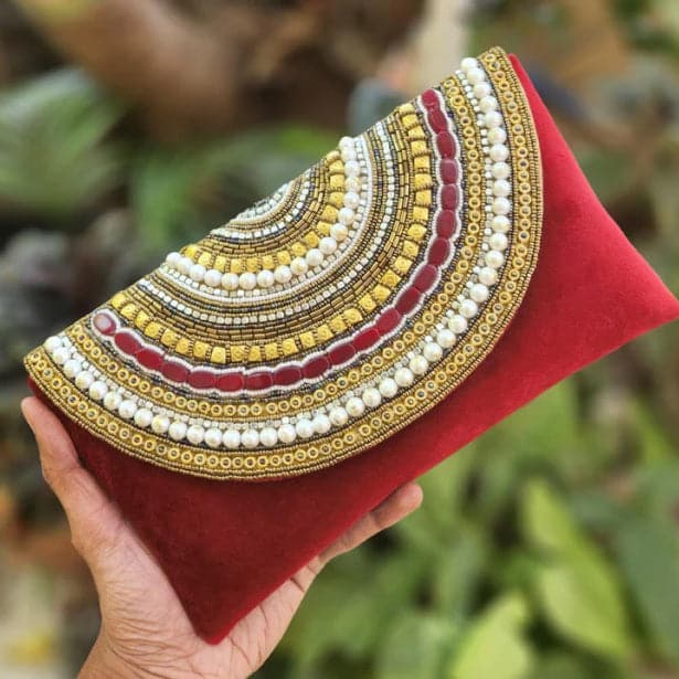 Red Velvet Clutch