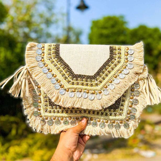 Sunkissed Beige Bohemian Bag